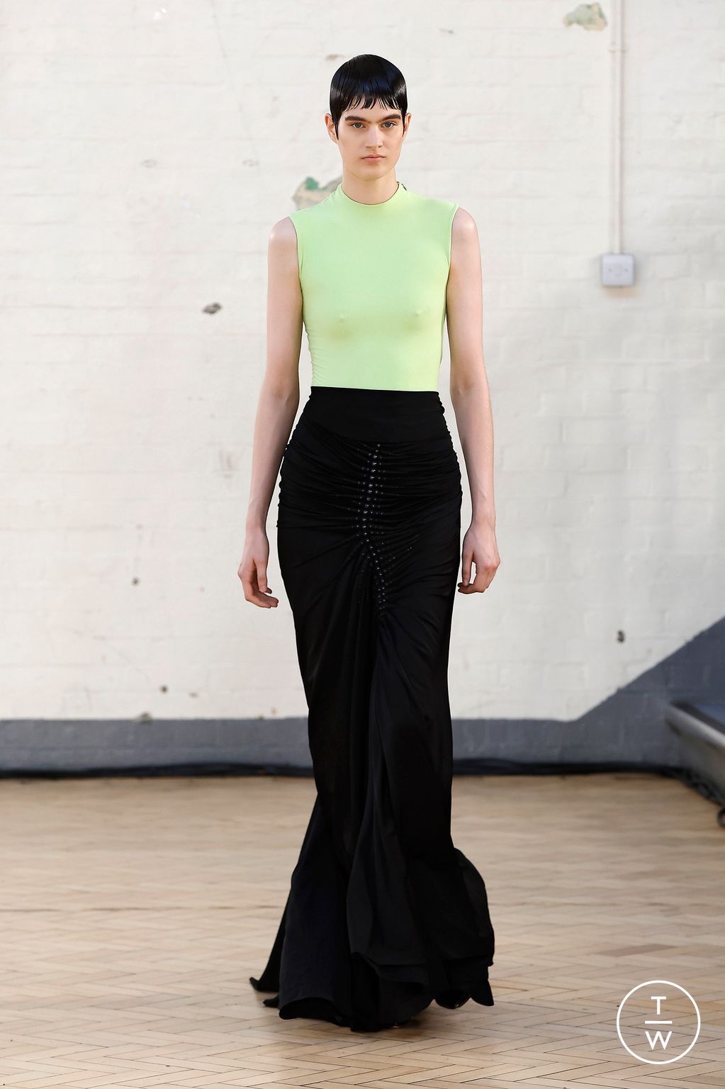 Fashion Week London Spring/Summer 2024 look 27 from the Fashion East collection womenswear