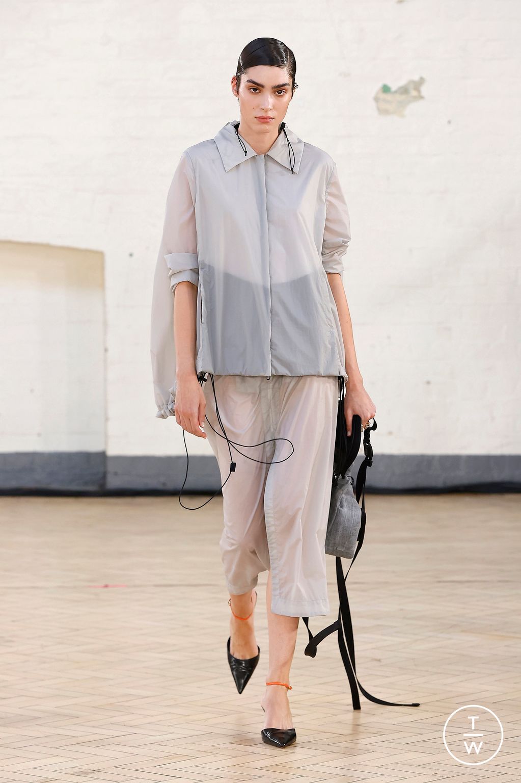 Fashion Week London Spring/Summer 2024 look 37 from the Fashion East collection womenswear