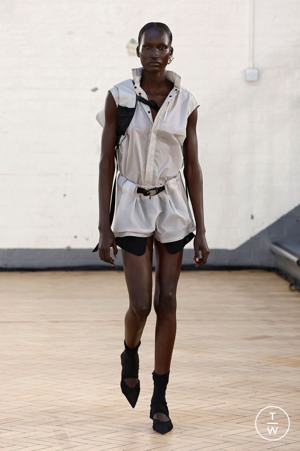 Fashion Week London Spring/Summer 2024 look 38 from the Fashion East collection womenswear