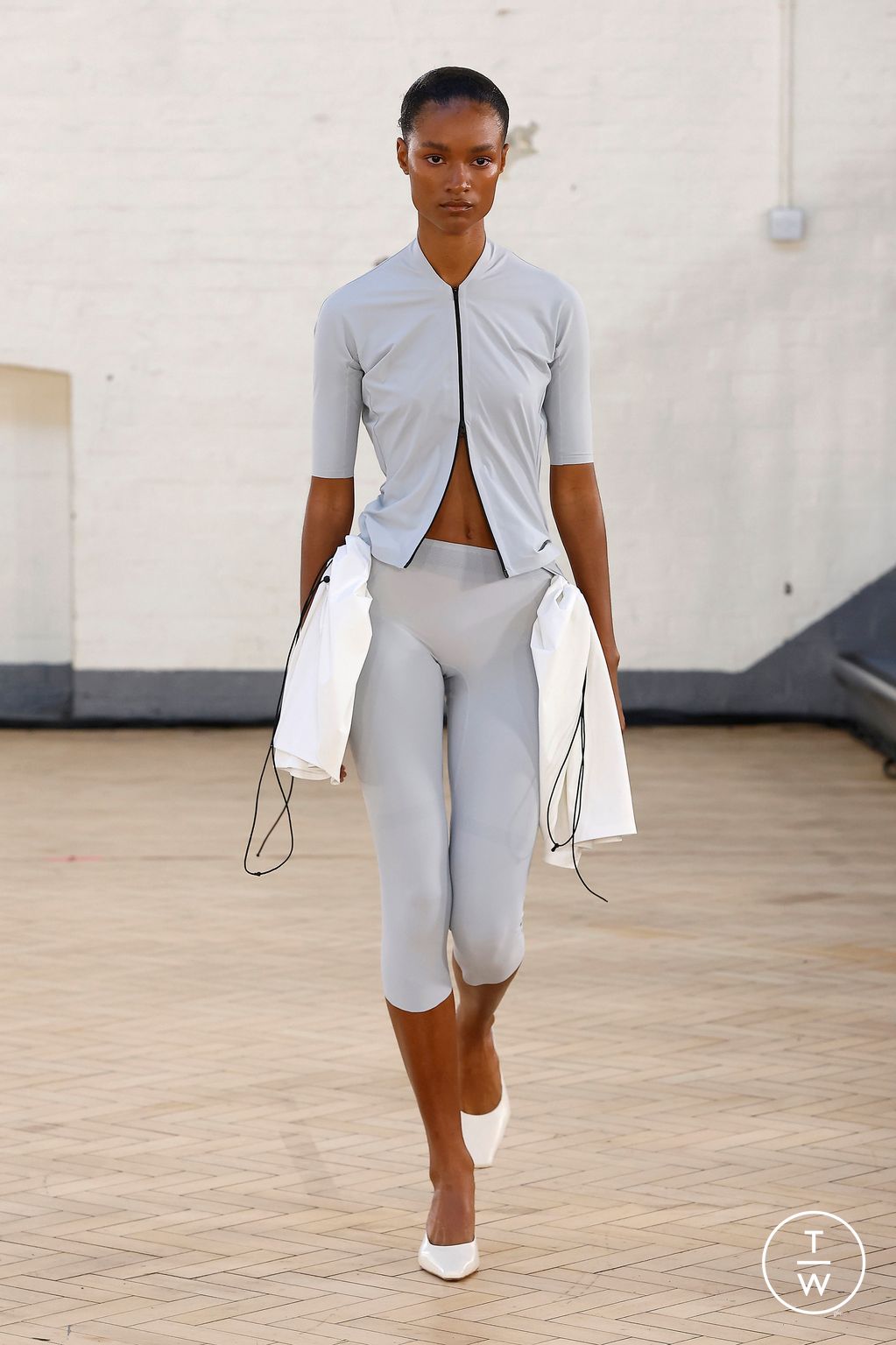Fashion Week London Spring/Summer 2024 look 39 from the Fashion East collection womenswear