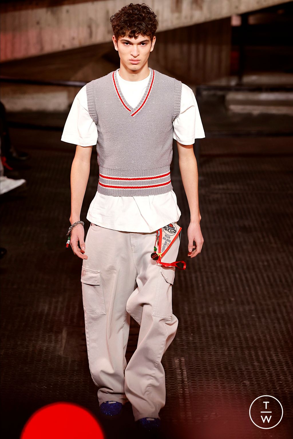 Fashion Week Milan Fall/Winter 2023 look 13 from the MSGM collection 男装