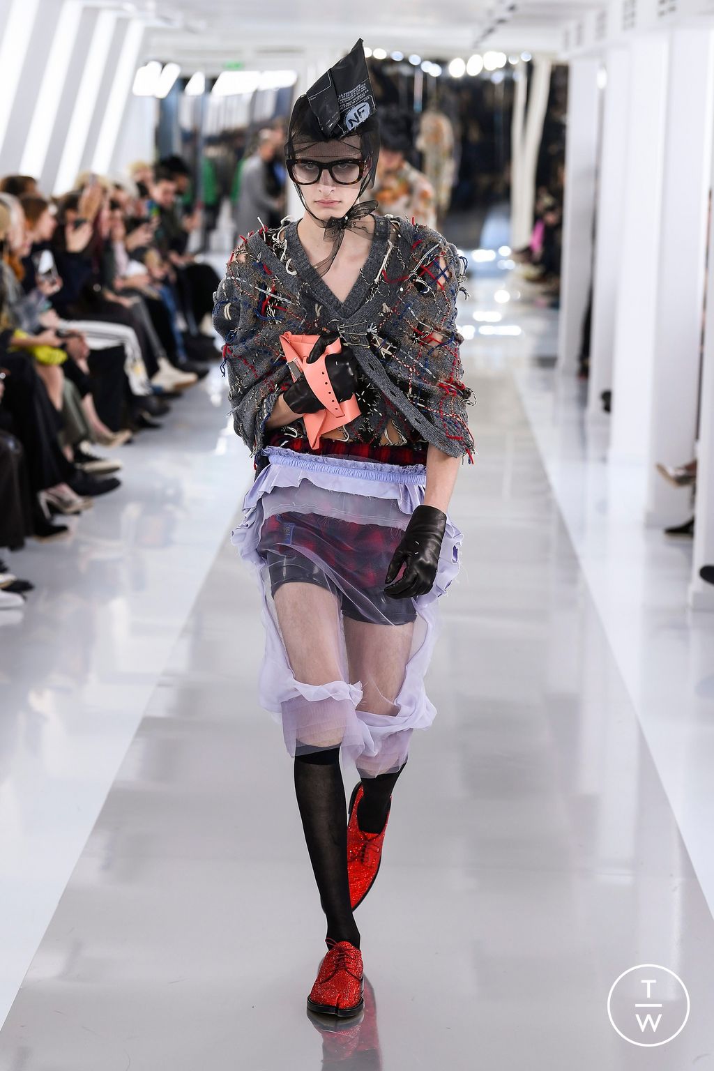 Fashion Week Paris Fall/Winter 2023 look 25 de la collection Maison Margiela menswear