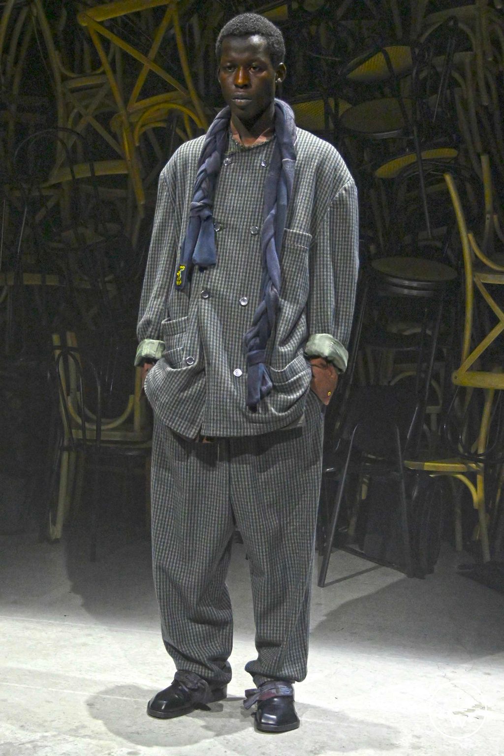 Fashion Week Milan Fall/Winter 2023 look 5 from the Magliano collection menswear