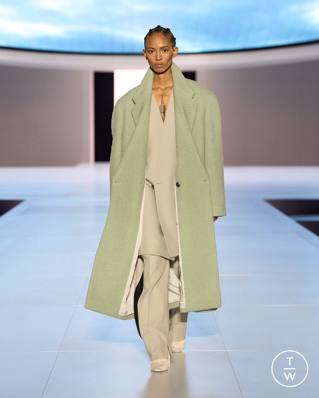 Fashion Week New York Fall/Winter 2023 look 55 from the Fear of God collection womenswear