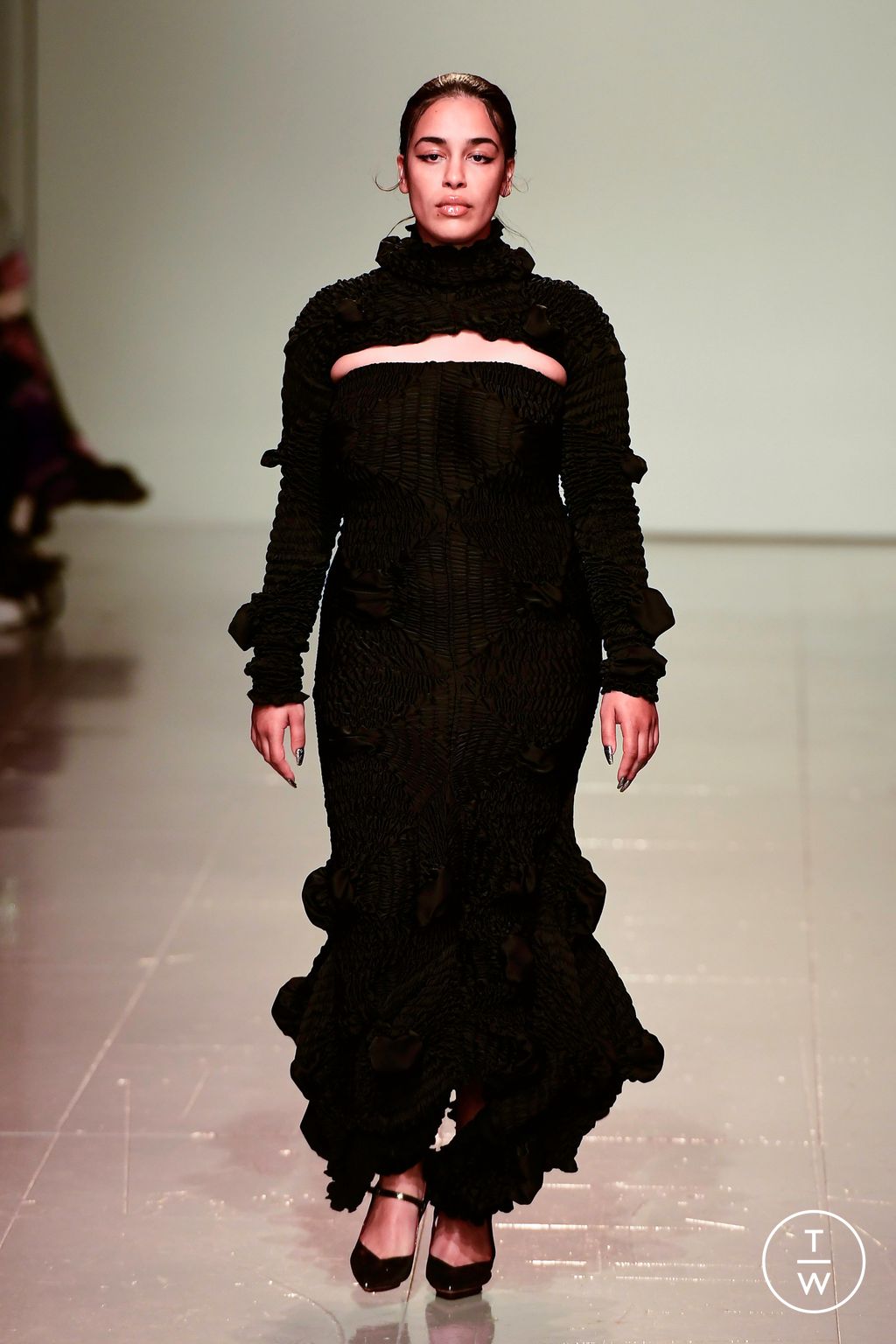 Fashion Week London Fall/Winter 2023 look 13 from the Feben collection womenswear
