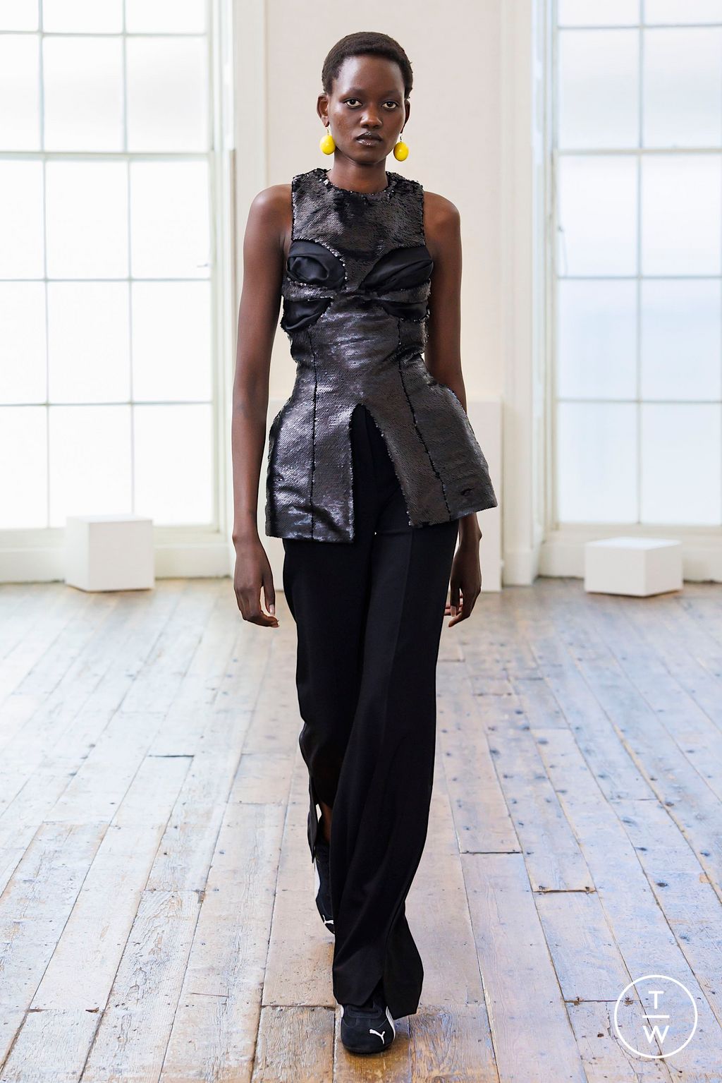 Fashion Week London Spring/Summer 2025 look 11 from the Feben collection womenswear