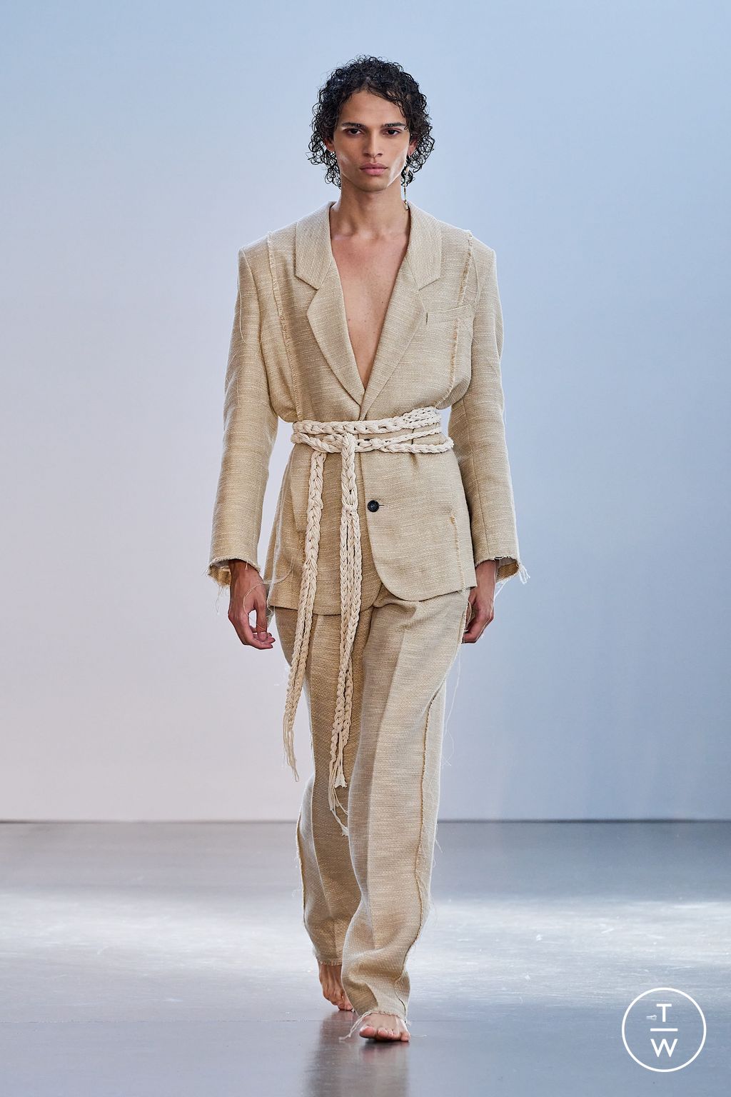 Fashion Week Milan Spring/Summer 2023 look 11 from the Federico Cina collection menswear