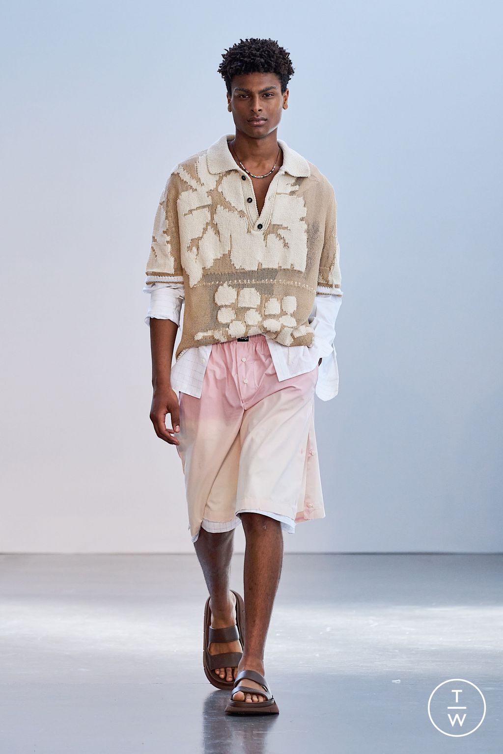 Fashion Week Milan Spring/Summer 2023 look 14 from the Federico Cina collection menswear