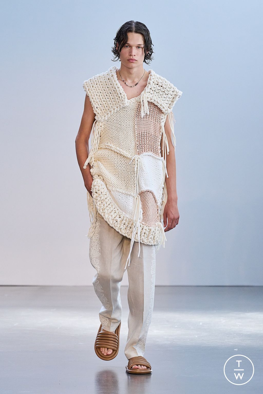 Fashion Week Milan Spring/Summer 2023 look 15 from the Federico Cina collection menswear
