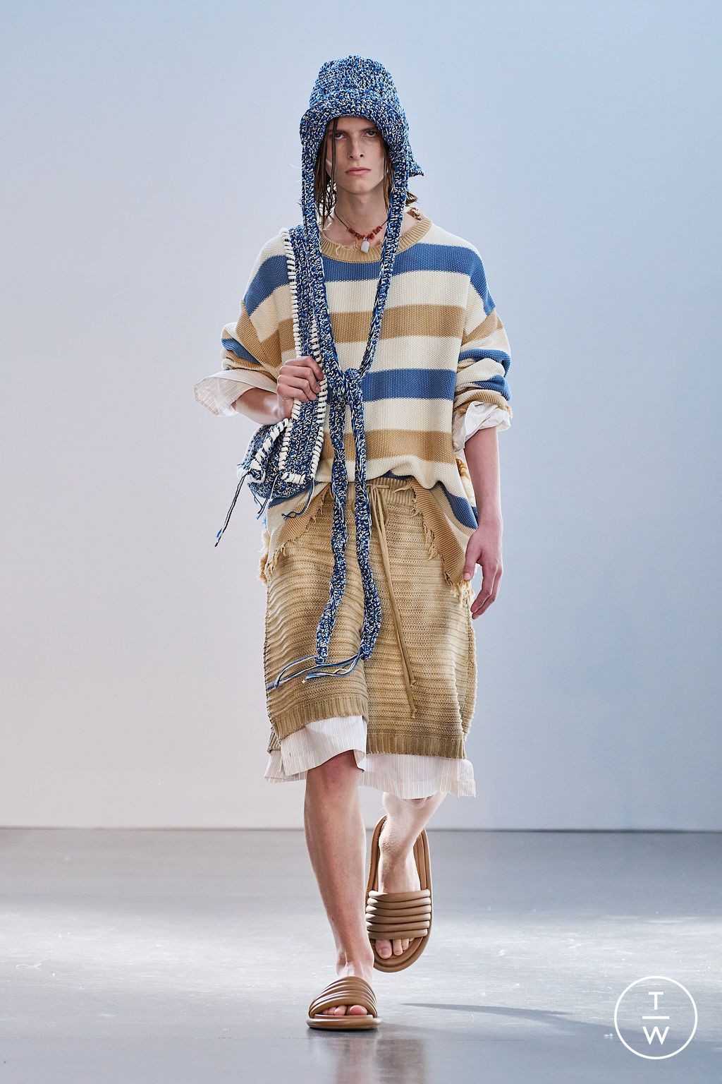 Fashion Week Milan Spring/Summer 2023 look 25 de la collection Federico Cina menswear