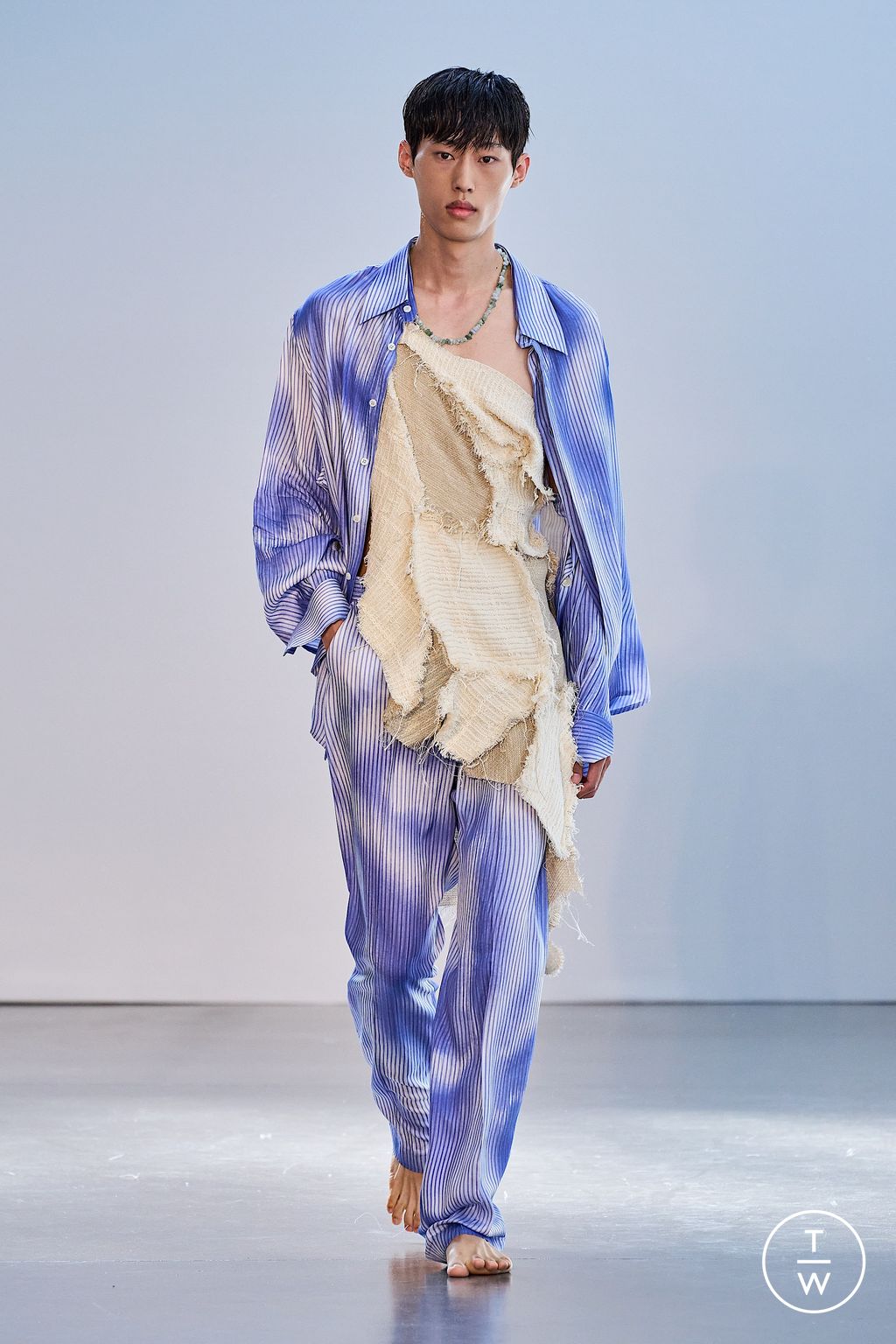 Fashion Week Milan Spring/Summer 2023 look 35 from the Federico Cina collection menswear