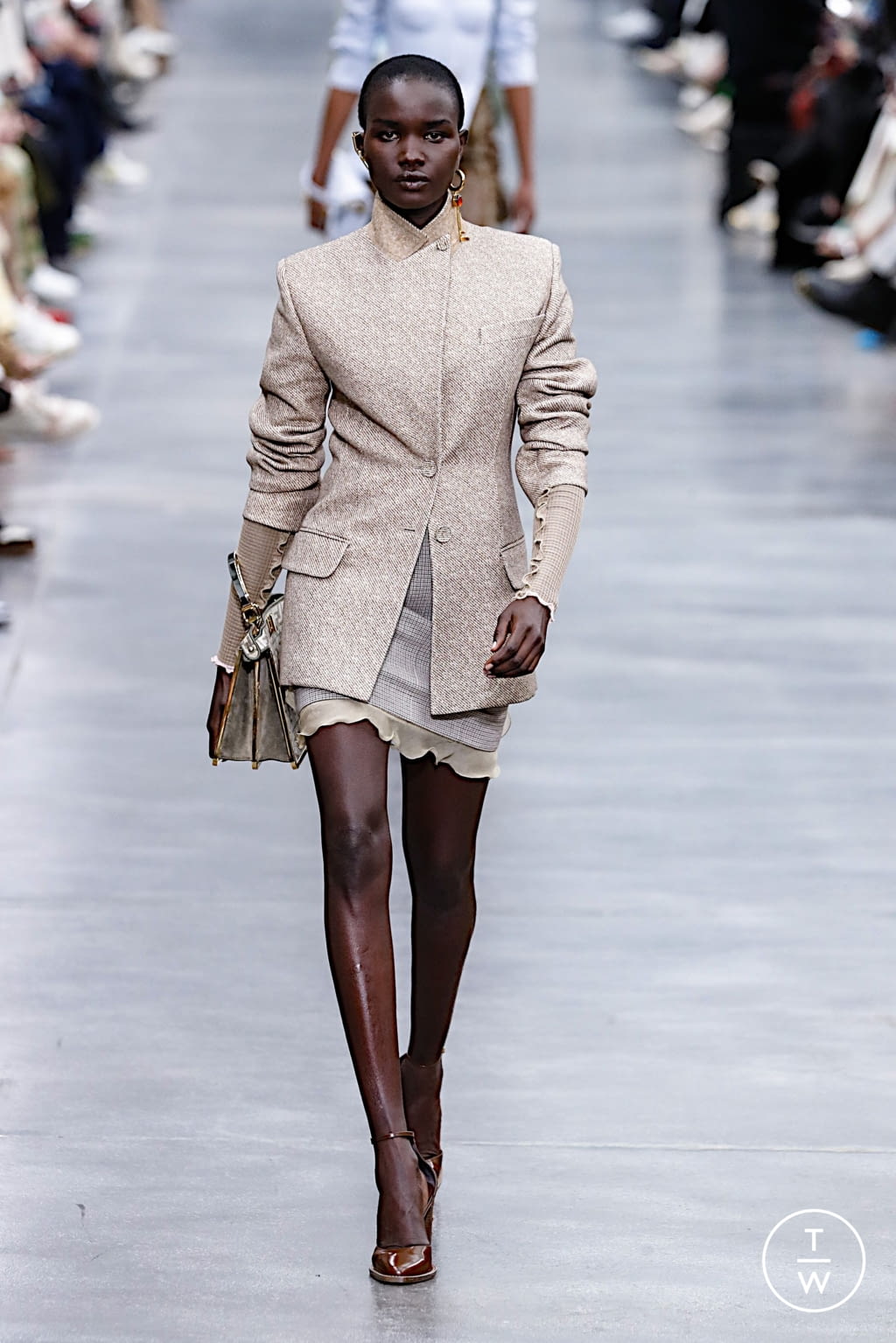 Fashion Week Milan Fall/Winter 2022 look 13 from the Fendi collection womenswear