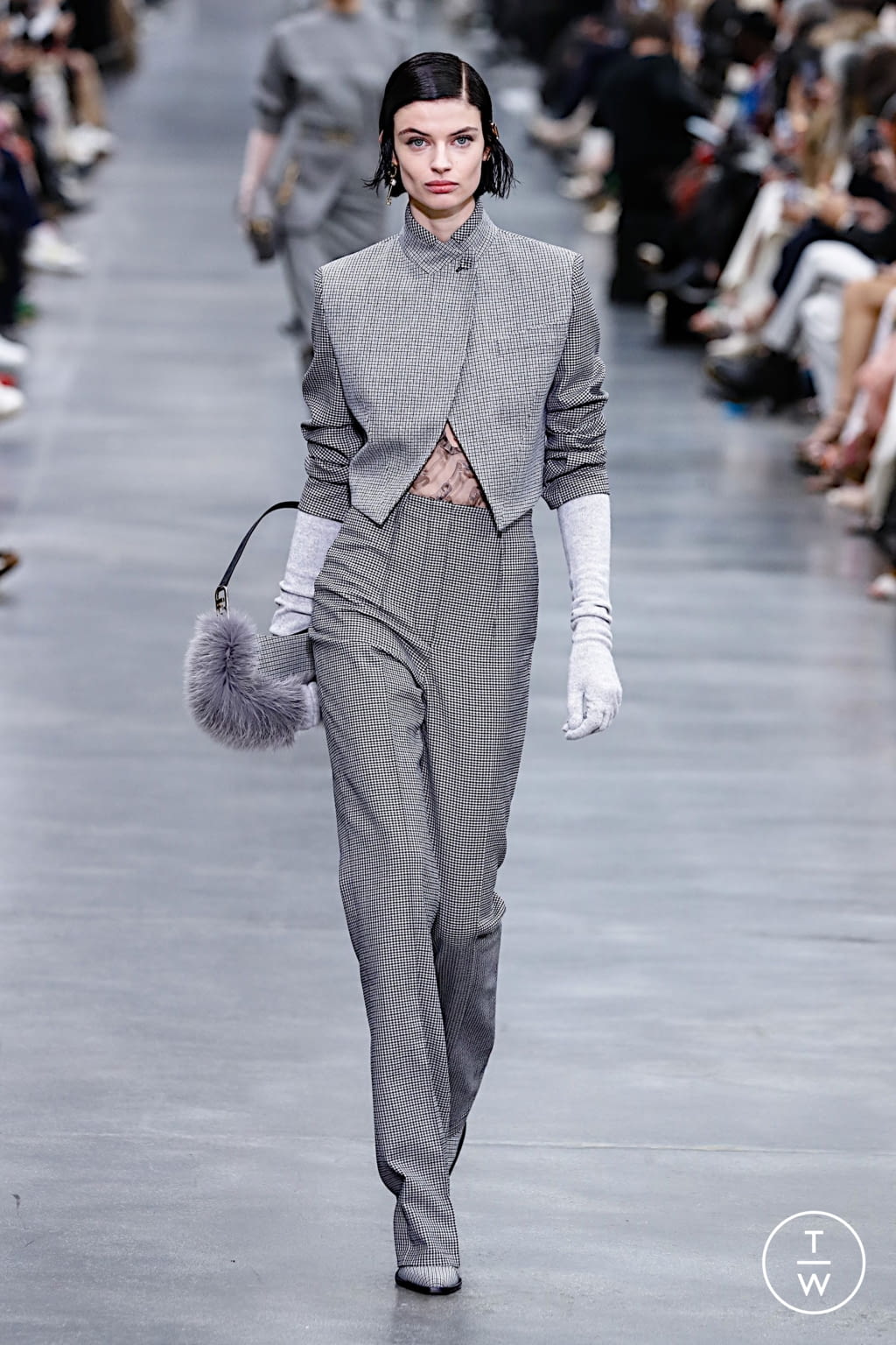 Fashion Week Milan Fall/Winter 2022 look 45 from the Fendi collection womenswear