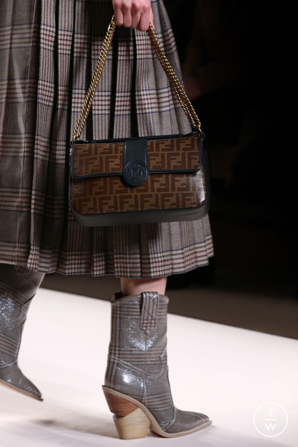 Fashion Week Milan Fall/Winter 2018 look 1 from the Fendi collection womenswear accessories