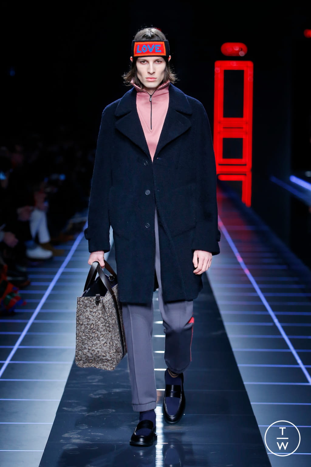 Fashion Week Milan Fall/Winter 2017 look 7 from the Fendi collection menswear
