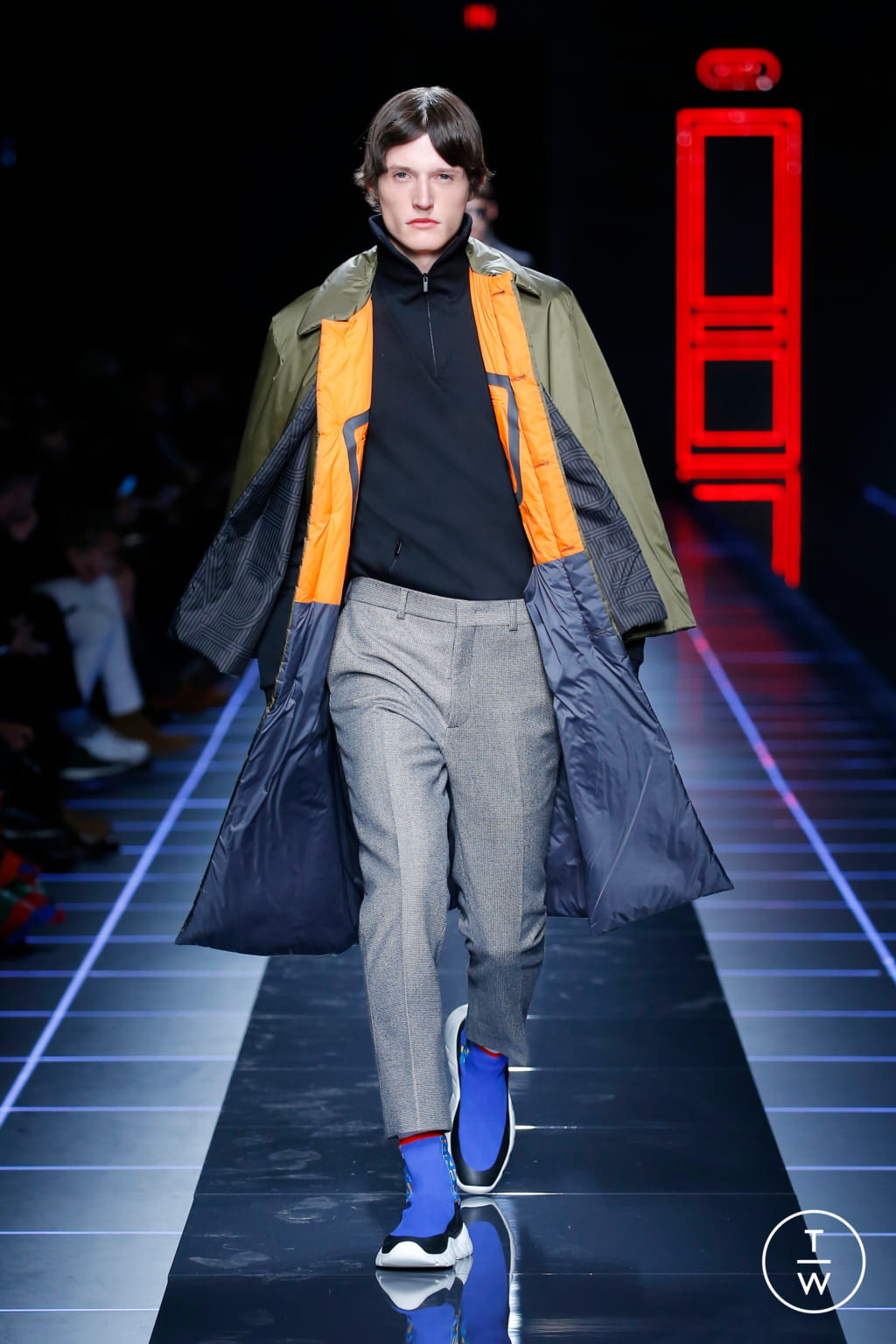 Fashion Week Milan Fall/Winter 2017 look 13 from the Fendi collection menswear