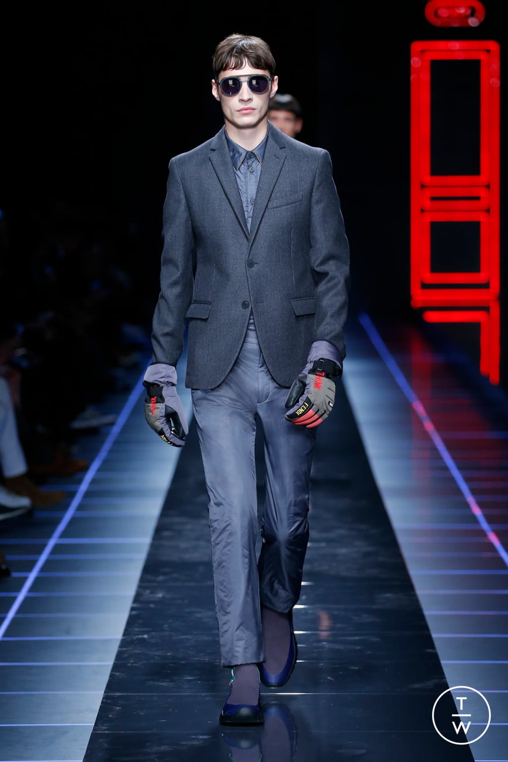 Fashion Week Milan Fall/Winter 2017 look 14 from the Fendi collection 男装