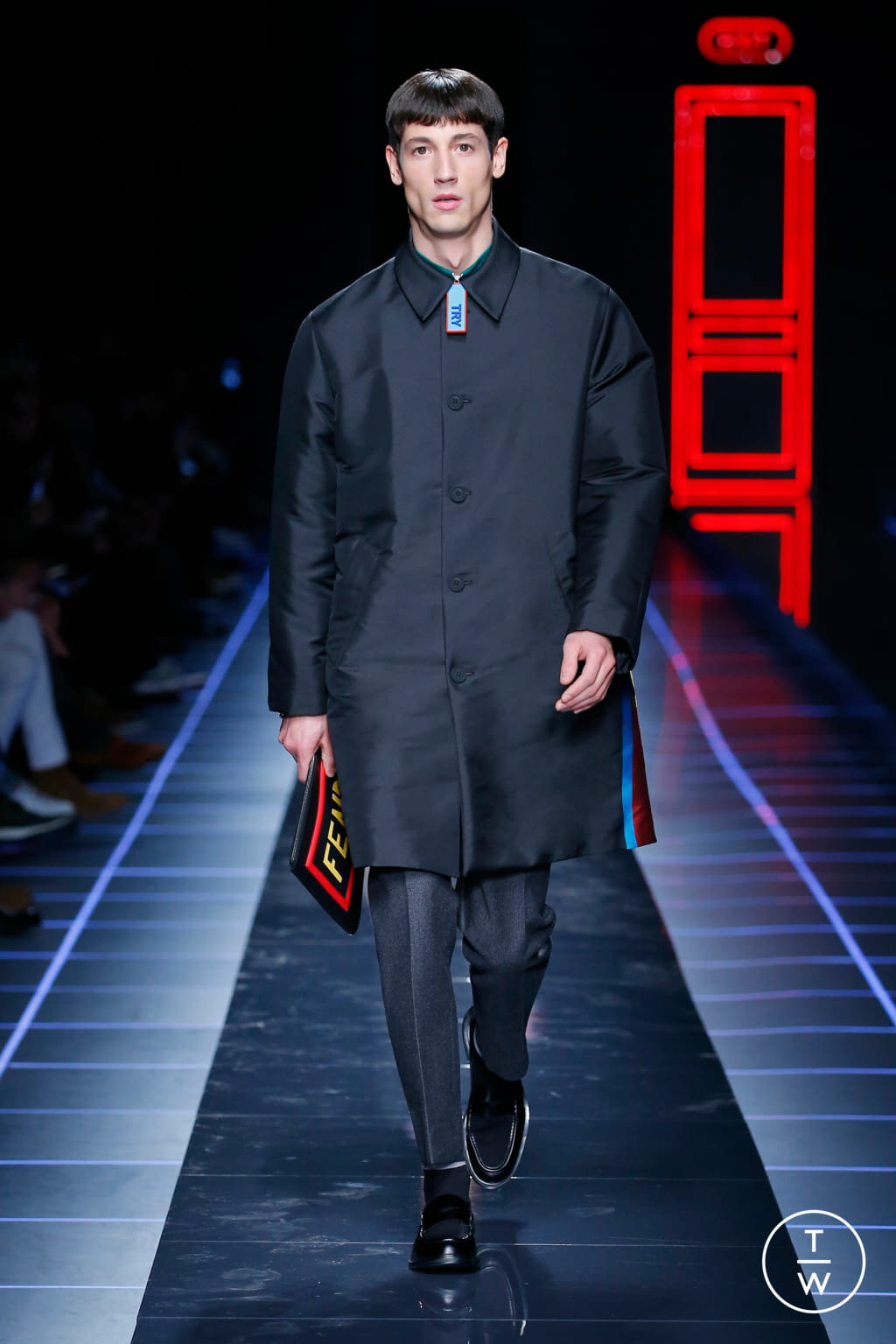 Fashion Week Milan Fall/Winter 2017 look 15 from the Fendi collection menswear