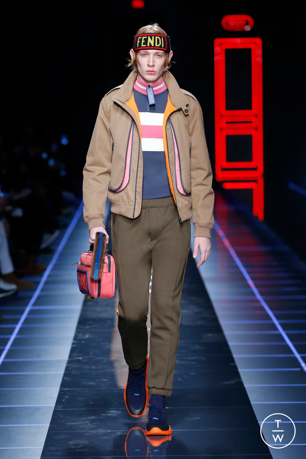 Fashion Week Milan Fall/Winter 2017 look 19 from the Fendi collection 男装