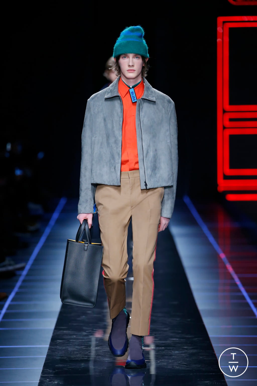 Fashion Week Milan Fall/Winter 2017 look 22 from the Fendi collection 男装