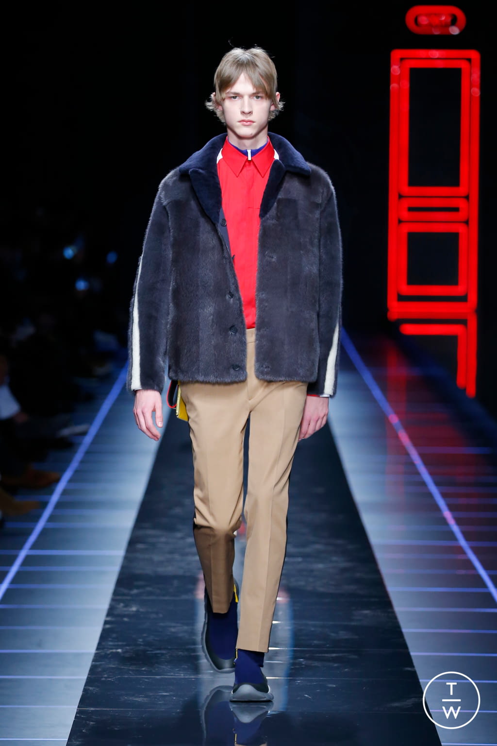 Fashion Week Milan Fall/Winter 2017 look 23 from the Fendi collection 男装