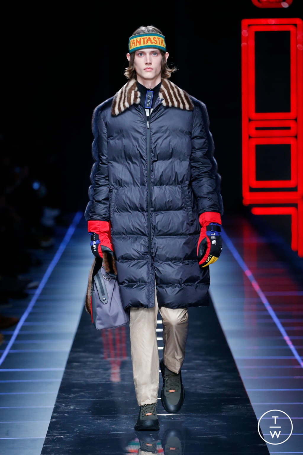 Fashion Week Milan Fall/Winter 2017 look 39 from the Fendi collection 男装