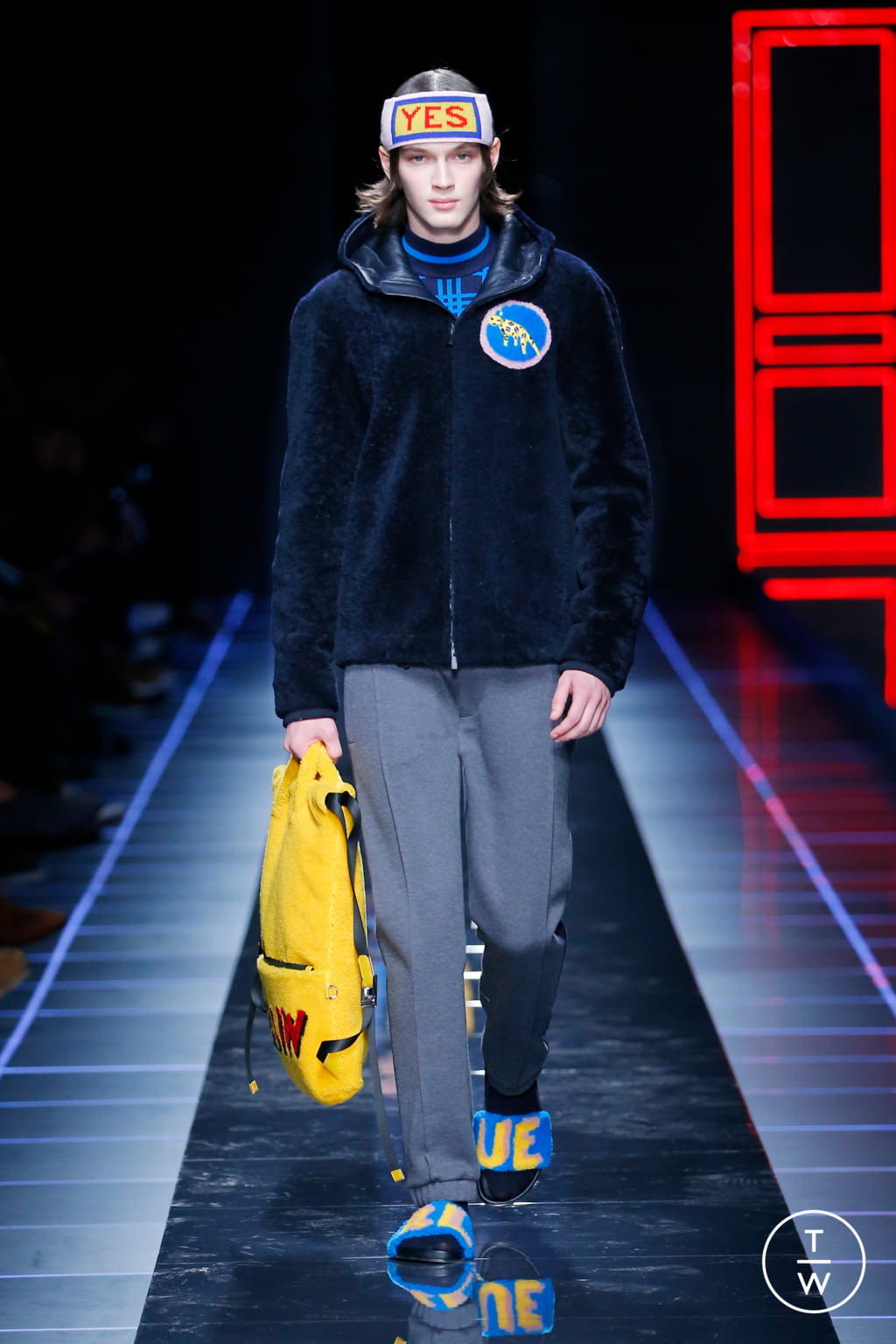 Fashion Week Milan Fall/Winter 2017 look 42 from the Fendi collection 男装
