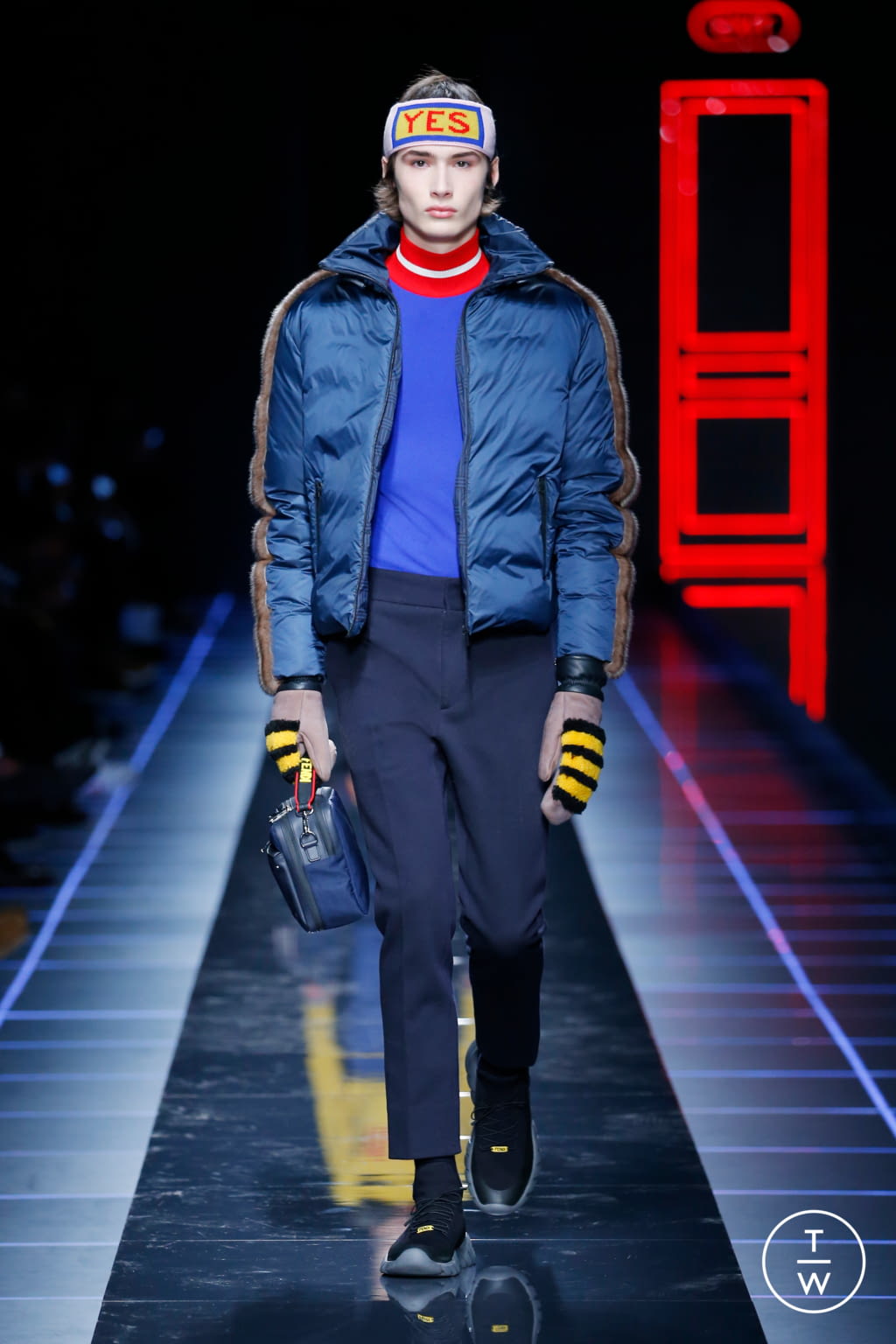 Fashion Week Milan Fall/Winter 2017 look 47 from the Fendi collection menswear