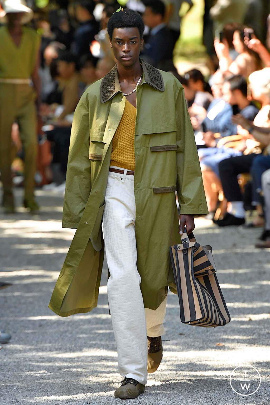 Fashion Week Milan Spring/Summer 2020 look 2 from the Fendi collection menswear