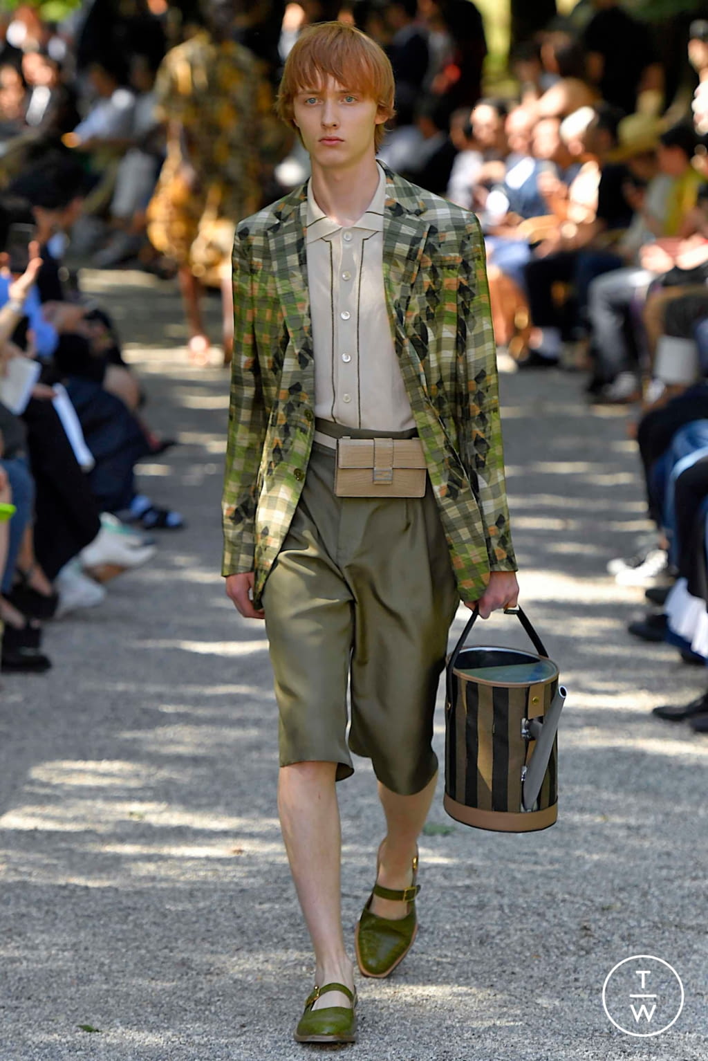 Fashion Week Milan Spring/Summer 2020 look 24 from the Fendi collection 男装
