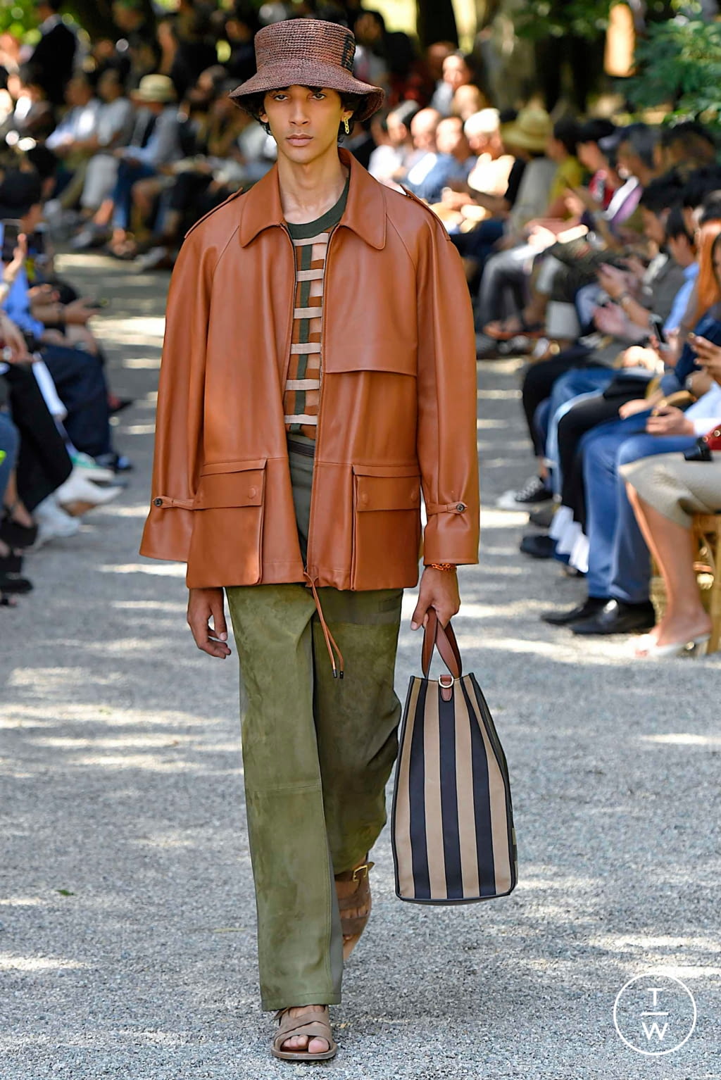Fashion Week Milan Spring/Summer 2020 look 40 from the Fendi collection 男装