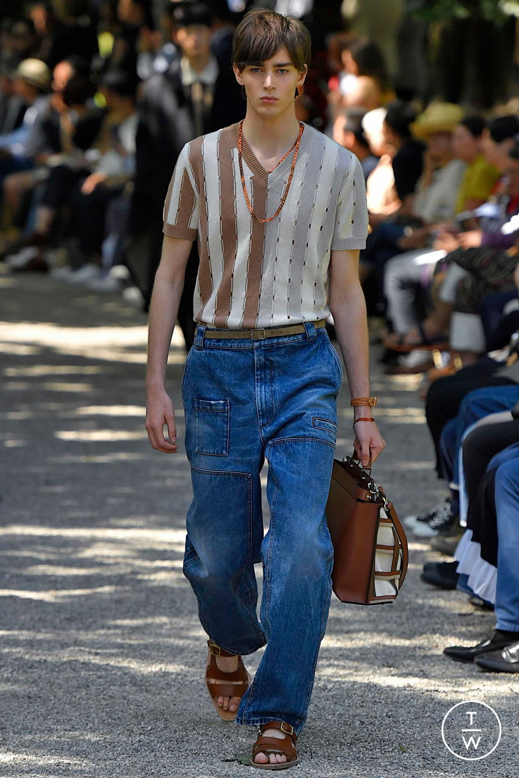 Fashion Week Milan Spring/Summer 2020 look 47 from the Fendi collection 男装