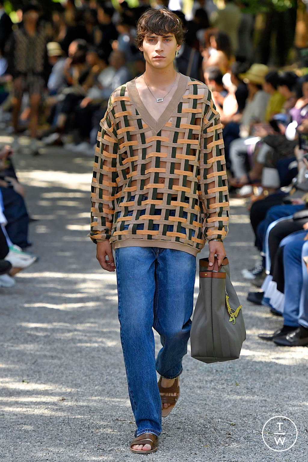 Fashion Week Milan Spring/Summer 2020 look 49 from the Fendi collection menswear