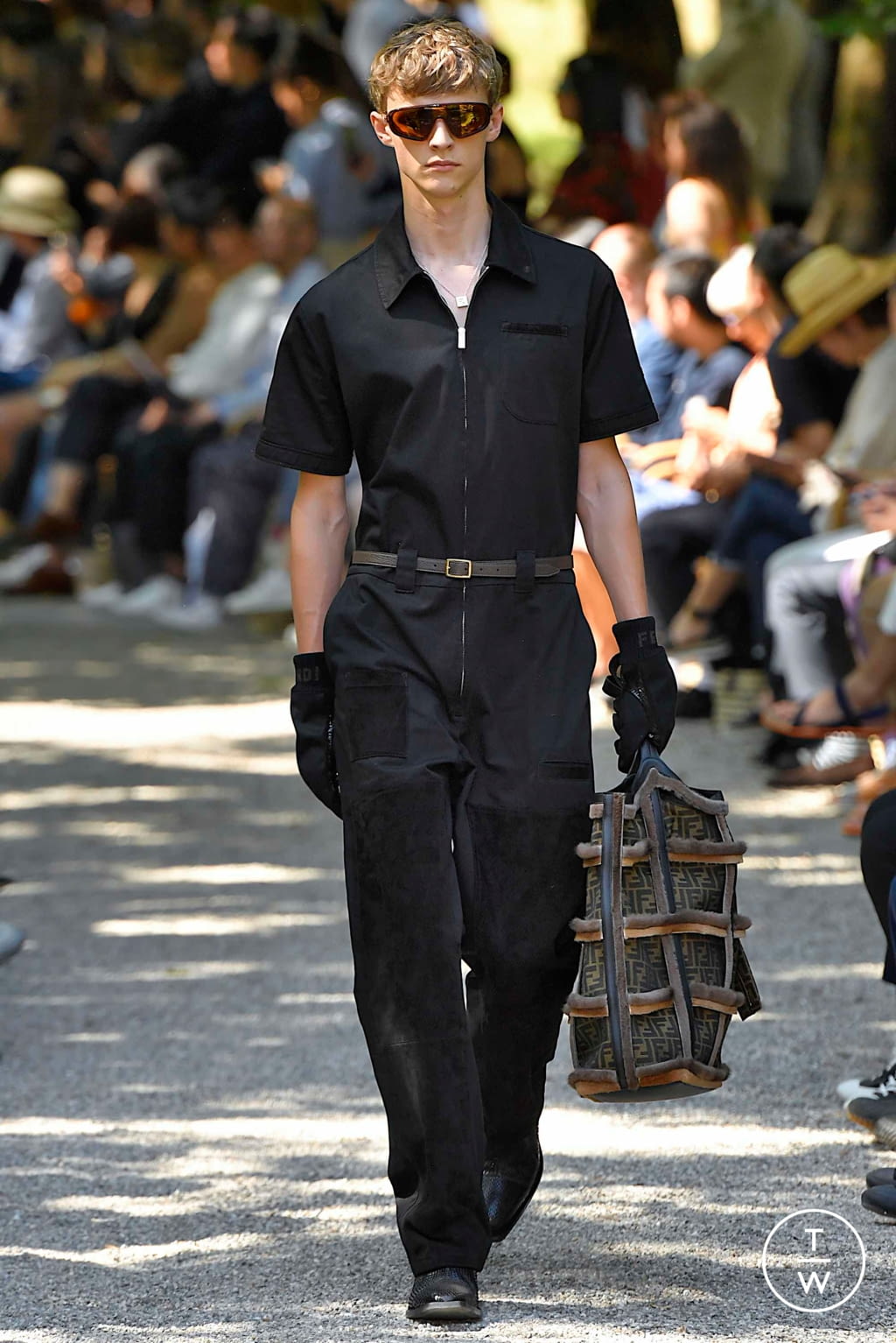 Fashion Week Milan Spring/Summer 2020 look 56 from the Fendi collection 男装