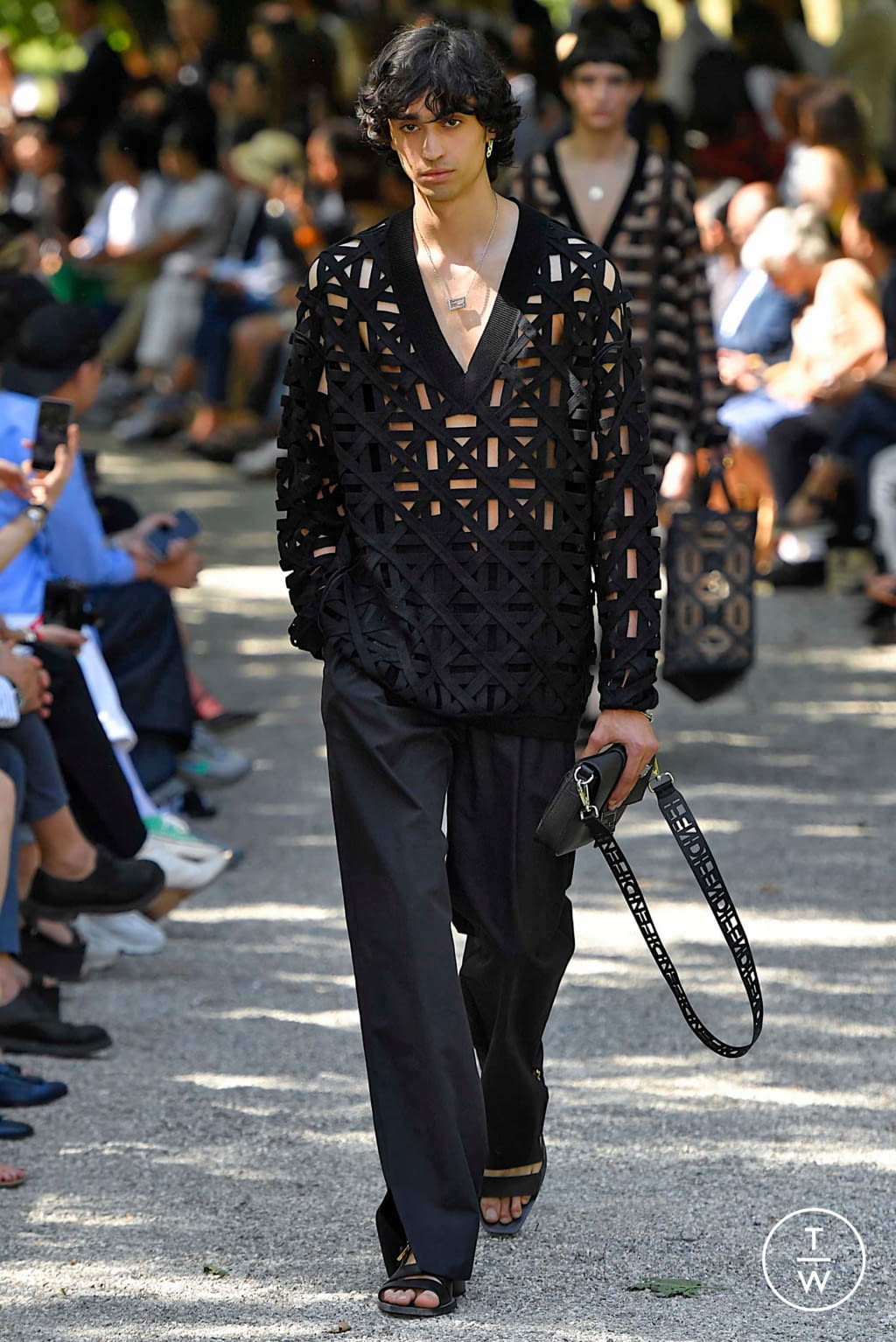 Fashion Week Milan Spring/Summer 2020 look 57 from the Fendi collection 男装