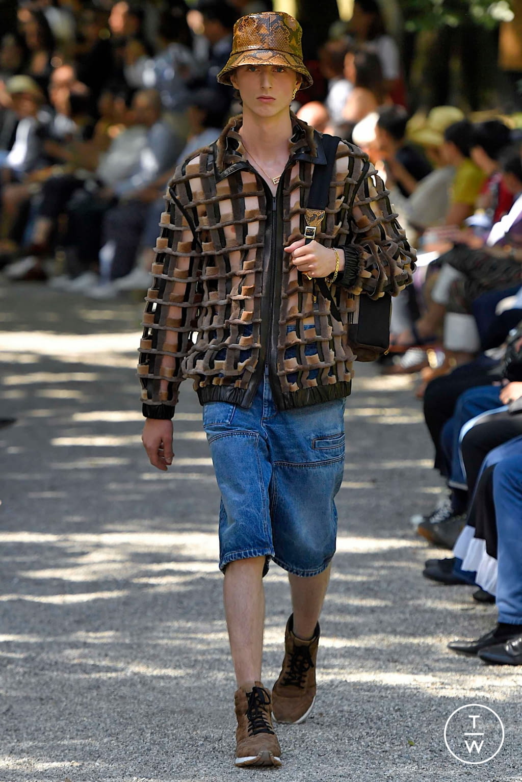 Fashion Week Milan Spring/Summer 2020 look 59 from the Fendi collection menswear