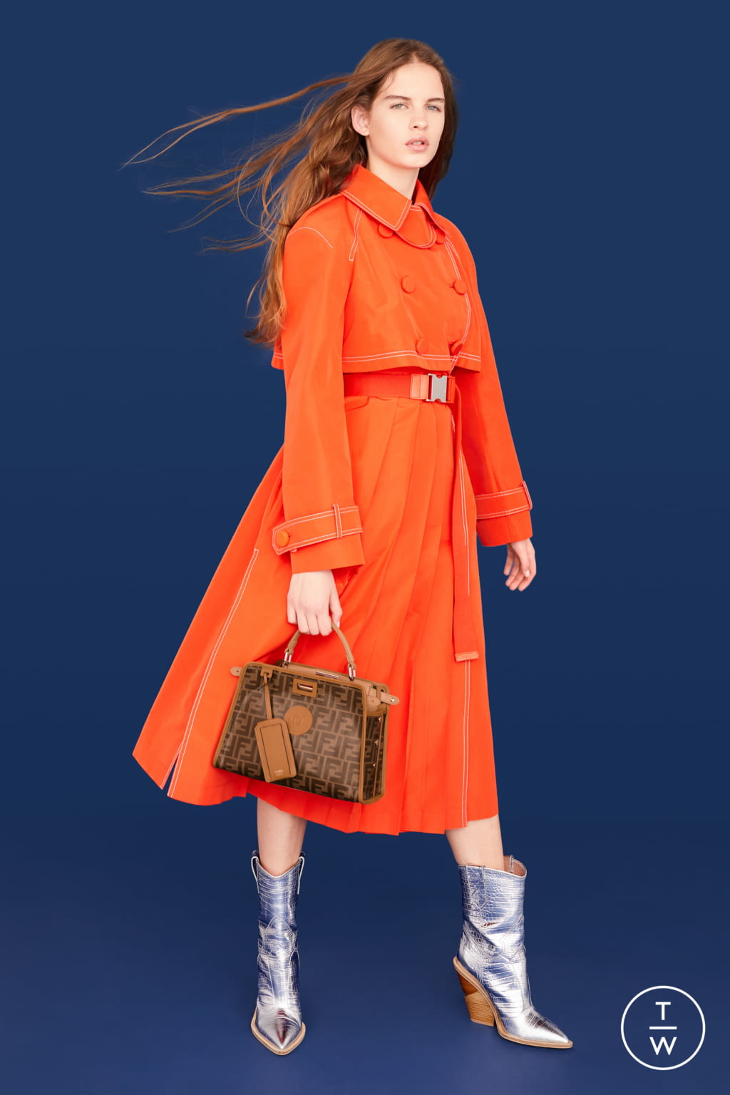 Fashion Week Milan Resort 2019 look 32 from the Fendi collection womenswear
