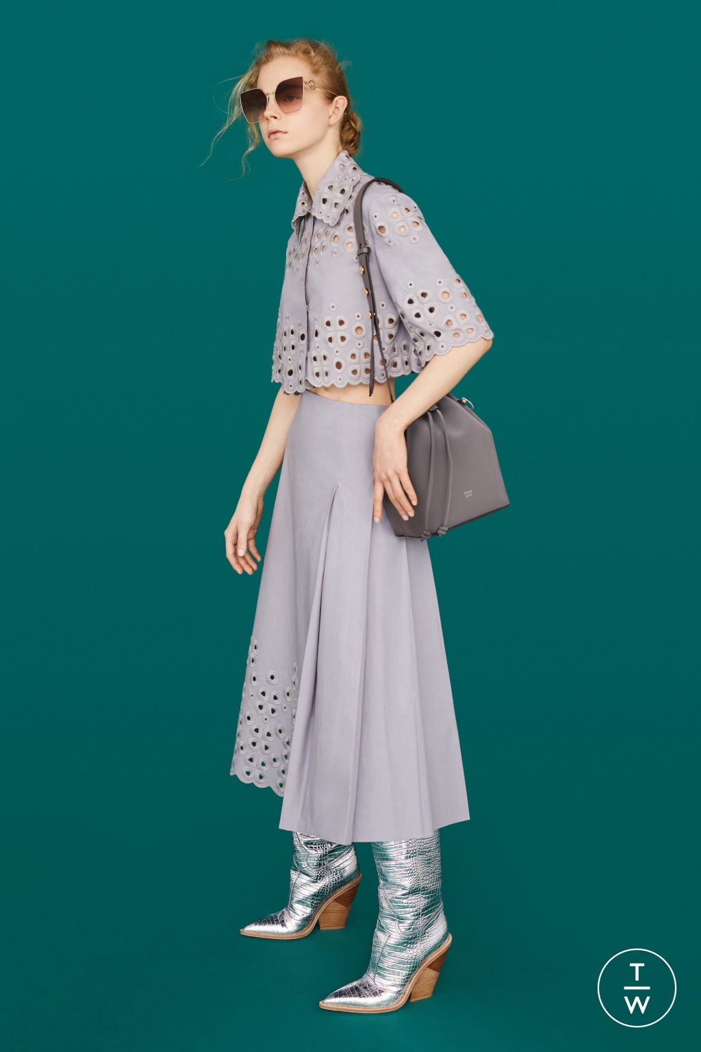 Fashion Week Milan Resort 2019 look 38 from the Fendi collection womenswear
