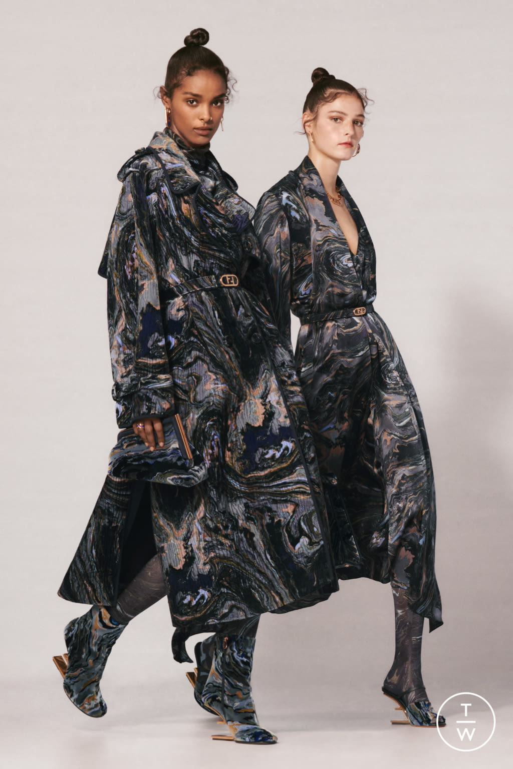 Fashion Week Milan Resort 2022 look 3 from the Fendi collection womenswear