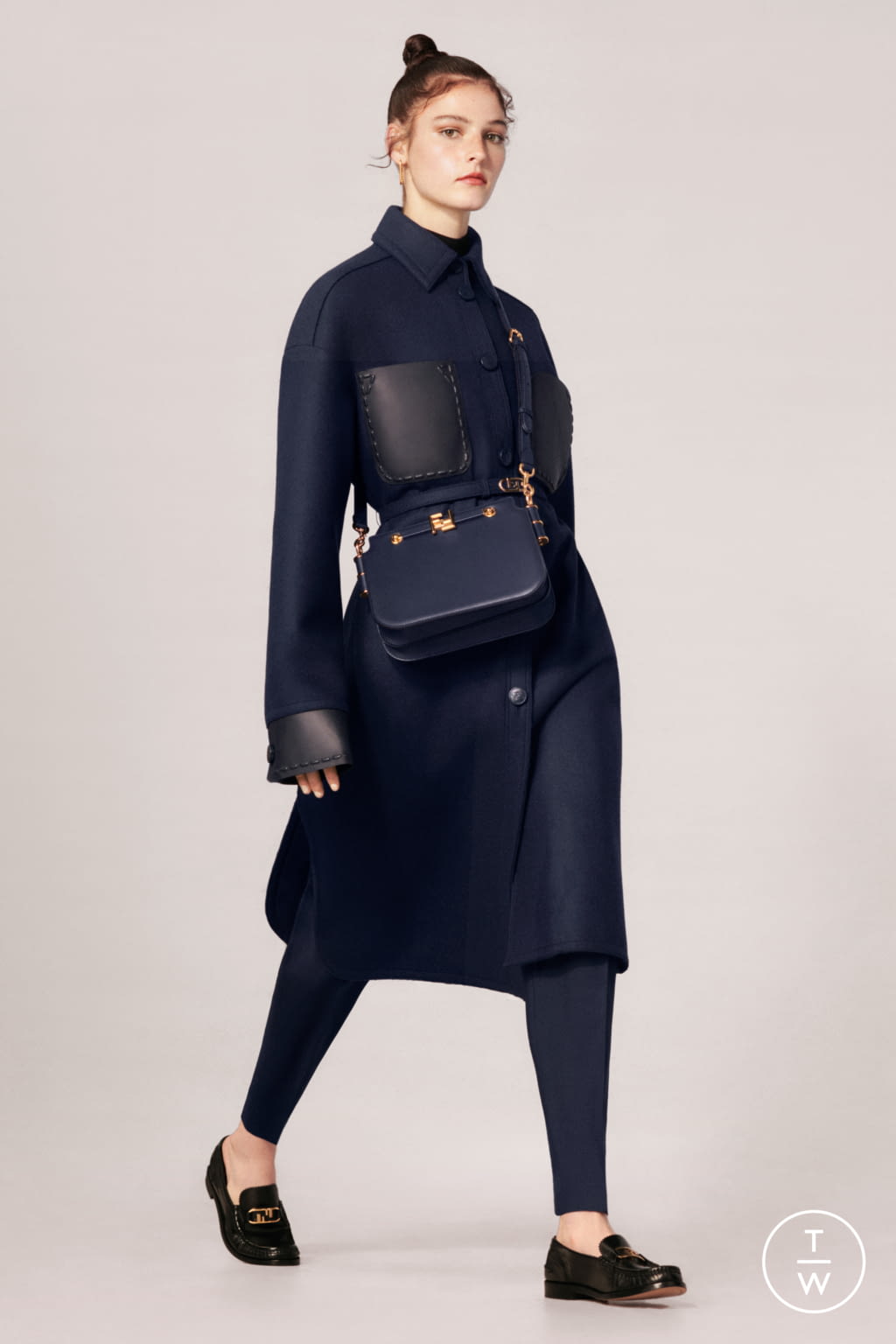 Fashion Week Milan Resort 2022 look 6 de la collection Fendi womenswear