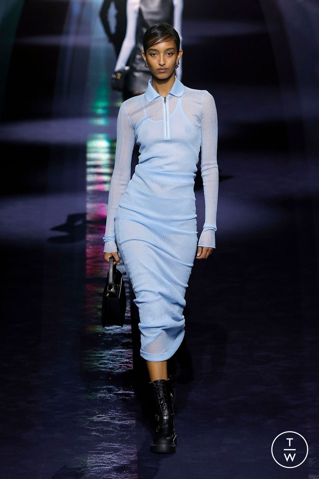 Fashion Week Milan Fall/Winter 2023 look 2 from the Fendi collection womenswear