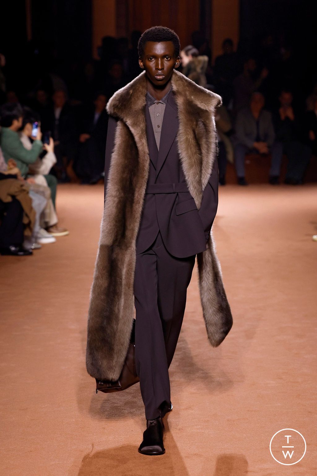 Fashion Week Milan Fall/Winter 2025 look 3 from the Fendi collection womenswear