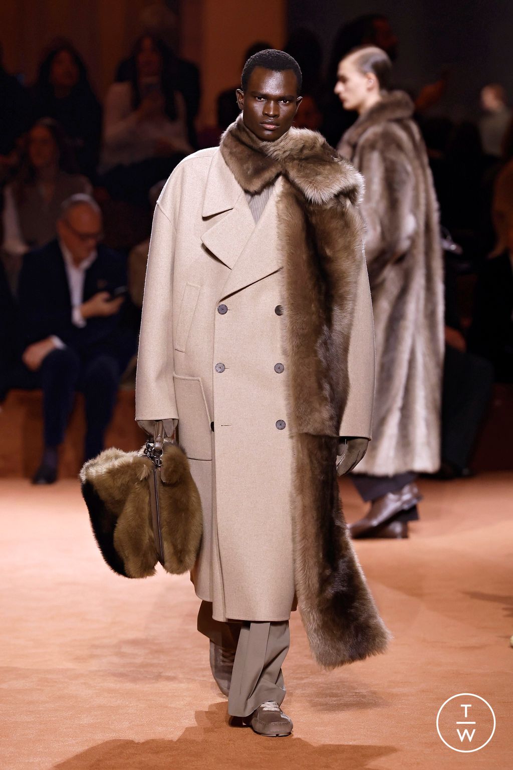 Fashion Week Milan Fall/Winter 2025 look 14 from the Fendi collection womenswear