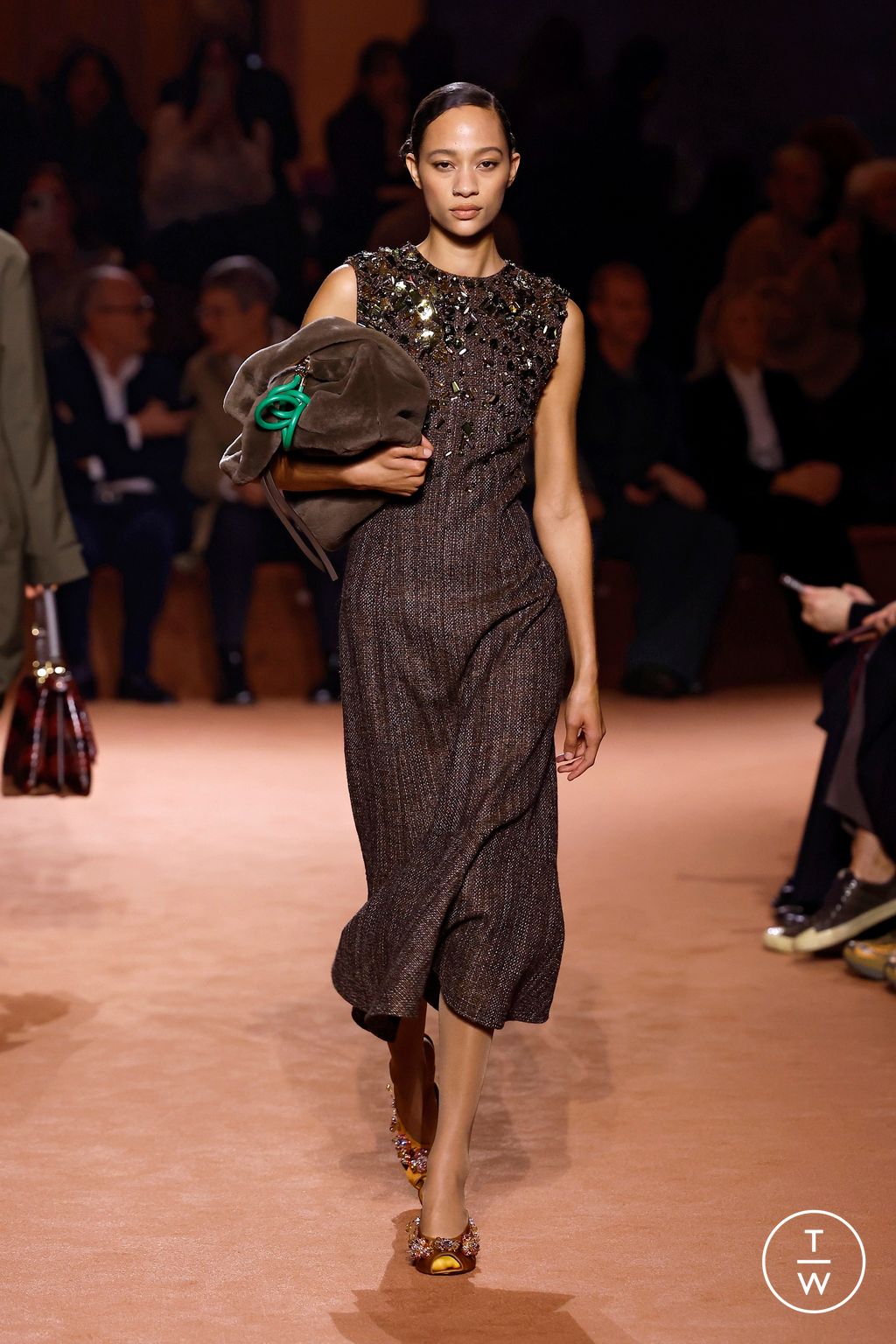 Fashion Week Milan Fall/Winter 2025 look 24 from the Fendi collection womenswear