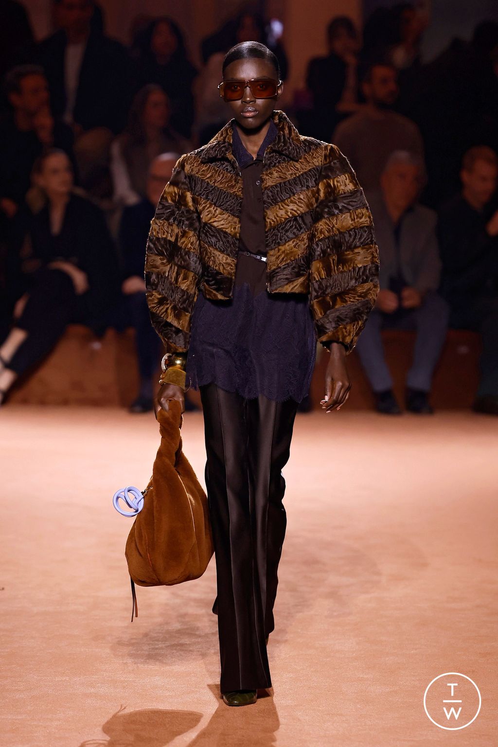Fashion Week Milan Fall/Winter 2025 look 56 from the Fendi collection womenswear