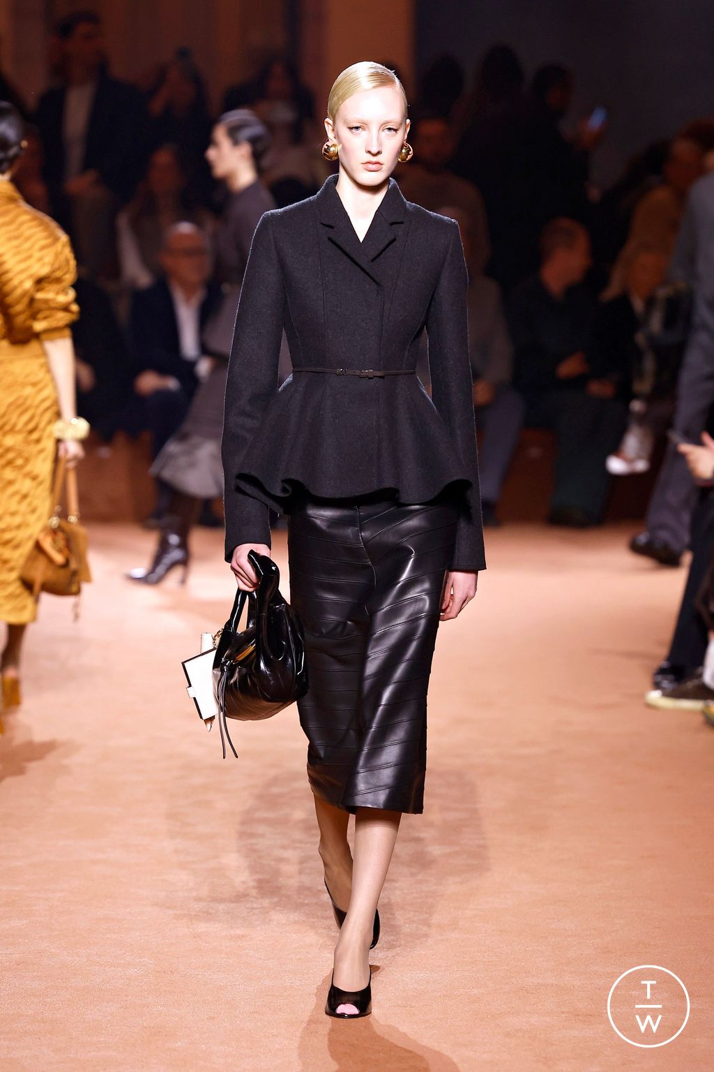Fashion Week Milan Fall/Winter 2025 look 57 from the Fendi collection womenswear