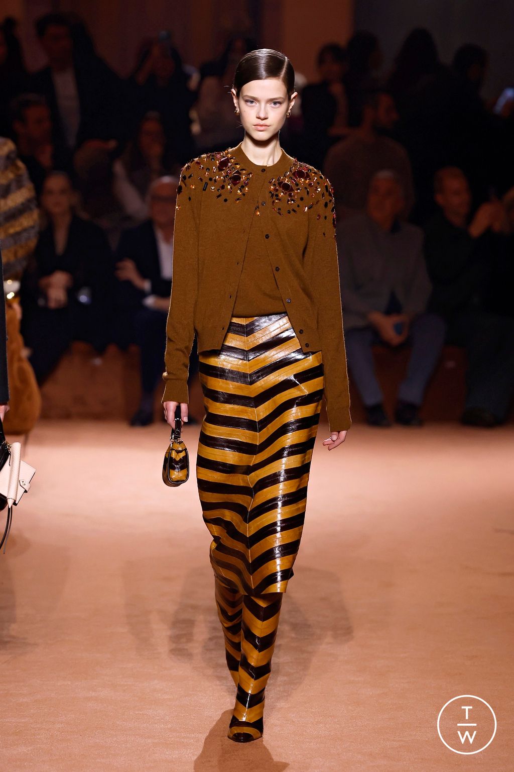 Fashion Week Milan Fall/Winter 2025 look 62 from the Fendi collection womenswear