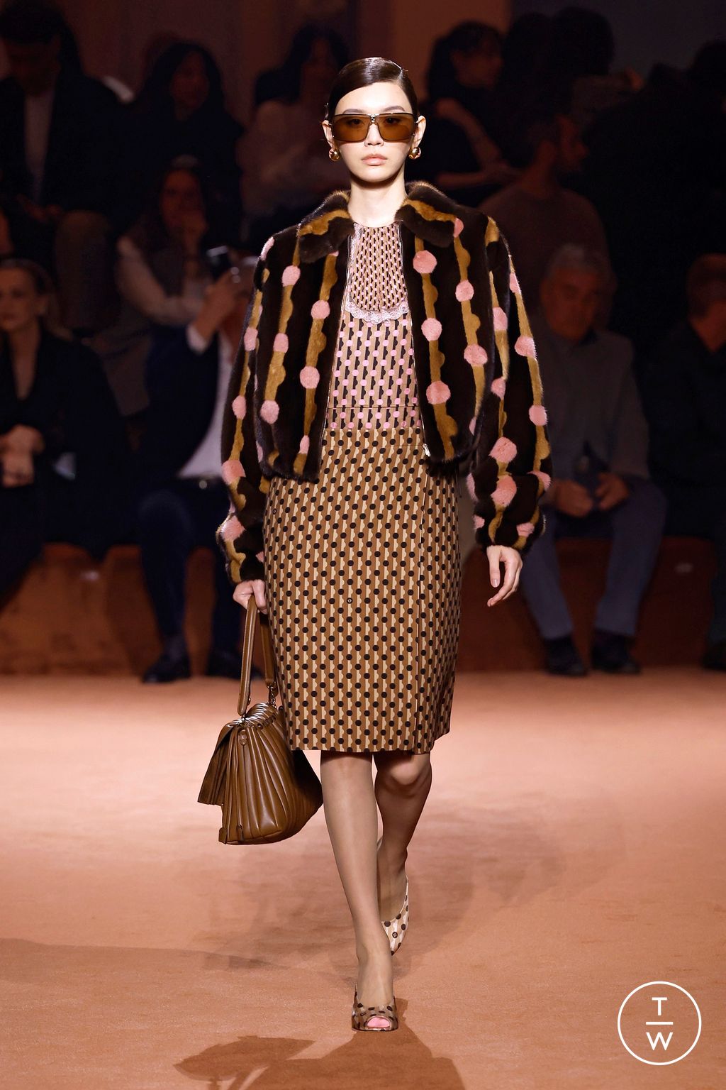 Fashion Week Milan Fall/Winter 2025 look 66 from the Fendi collection womenswear