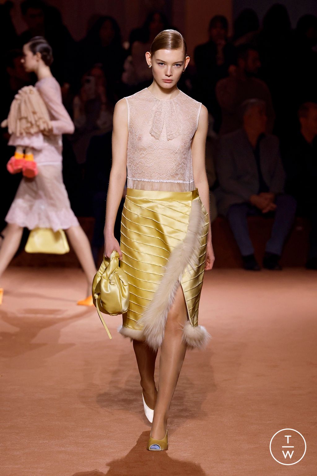 Fashion Week Milan Fall/Winter 2025 look 75 from the Fendi collection womenswear