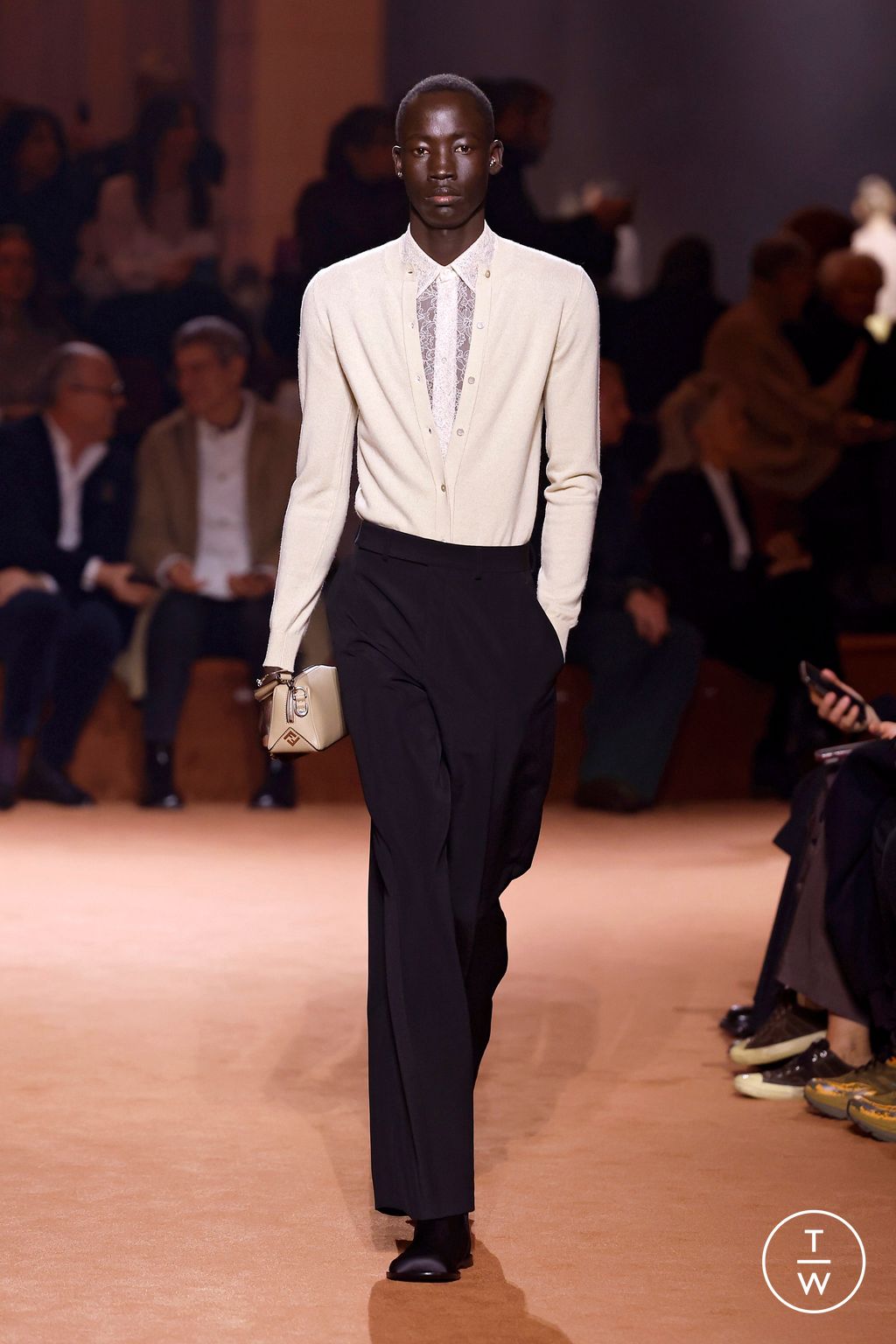 Fashion Week Milan Fall/Winter 2025 look 83 from the Fendi collection womenswear